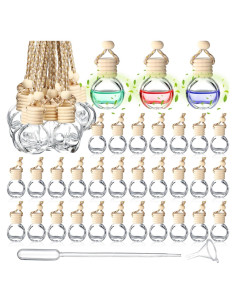 Inbagi 60 Botellas de Vidrio 8ml Difusor de Aire para Auto