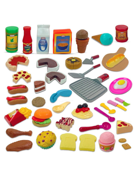 Juego de Comida de Juguete Gourmet Liberty Imports 50 Piezas Juego de Comida de Juguete Gourmet Liberty Imports 50 Piezas