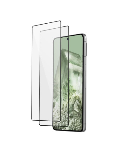 Protector de Pantalla FLOLAB para Google Pixel 8 - 2 Piezas, Vidrio Templado 3D, Ultra Claro, Anti-Rayones