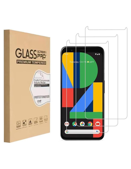 Protector de Pantalla Vidrio Templado ENGFYADSY para Google Pixel 4 Protector de Pantalla Vidrio Templado ENGFYADSY para Google Pixel 4