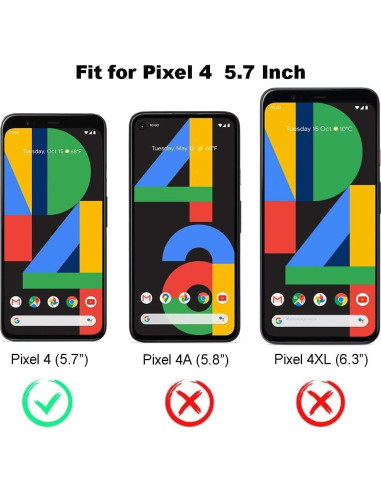 Protector de Pantalla Vidrio Templado ENGFYADSY para Google Pixel 4