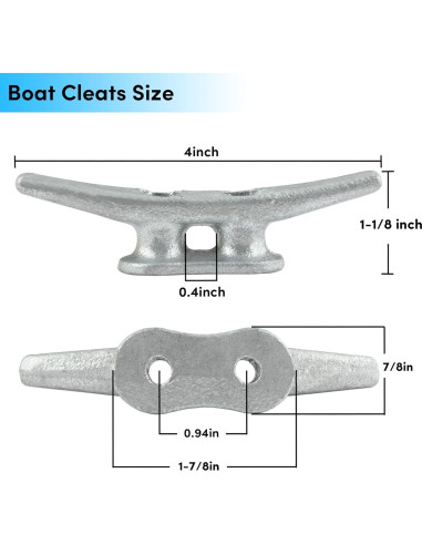 Cojinetes de muelle de 10 piezas BALAVA 4" galvanizados