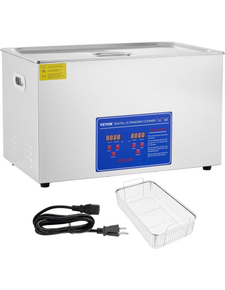 Limpiador Ultrasónico VEVOR 30L 1100W con Temporizador y Calentador Limpiador Ultrasónico VEVOR 30L 1100W con Temporizador y Calentador