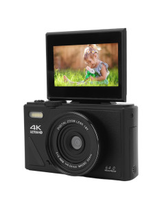 Cámara Digital 64MP 4K Yunir con Zoom 18X y Pantalla 3"