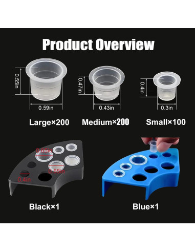 Kit de 500 Capsulas de Tinta para Tatuajes SOTICA Mixto