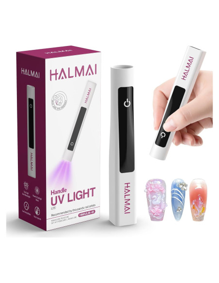 Lámpara UV portátil halmai para uñas con curado rápido 20/60s Lámpara UV portátil halmai para uñas con curado rápido 20/60s