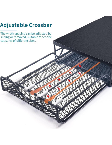 Organizador de Cápsulas de Café Nespresso Flowlamp Negro 39.9x20.1x7.1 cm Organizador de Cápsulas de Café Nespresso Flowlamp Negro 39.9x20.1x7.1 cm