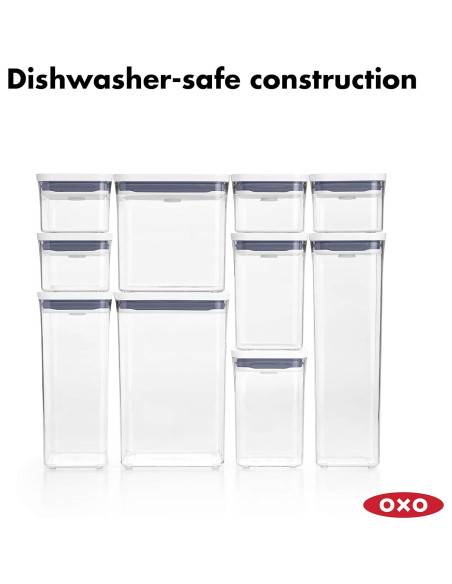 Contenedor Hermético OXO Good Grips 1.8L Apilable para Alimentos Contenedor Hermético OXO Good Grips 1.8L Apilable para Alimentos