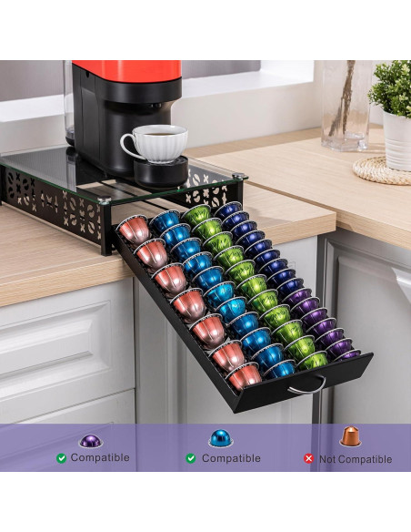 Soporte para Cápsulas Nespresso ZCDCP - Organizador 40 Cápsulas Soporte para Cápsulas Nespresso ZCDCP - Organizador 40 Cápsulas