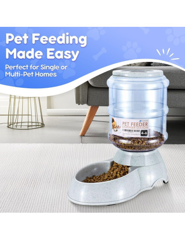 Dispensador de Comida Automático Flexzion 1.81-2.72 kg para Mascotas