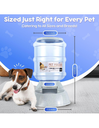 Dispensador de Comida Automático Flexzion 1.81-2.72 kg para Mascotas