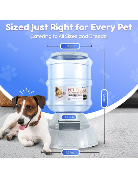 Dispensador de Comida Automático Flexzion 1.81-2.72 kg para Mascotas Dispensador de Comida Automático Flexzion 1.81-2.72 kg para Mascotas