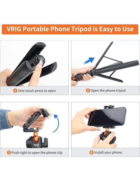 Trípode Extensible UURig TP-16 para Teléfonos y Cámaras Trípode Extensible UURig TP-16 para Teléfonos y Cámaras