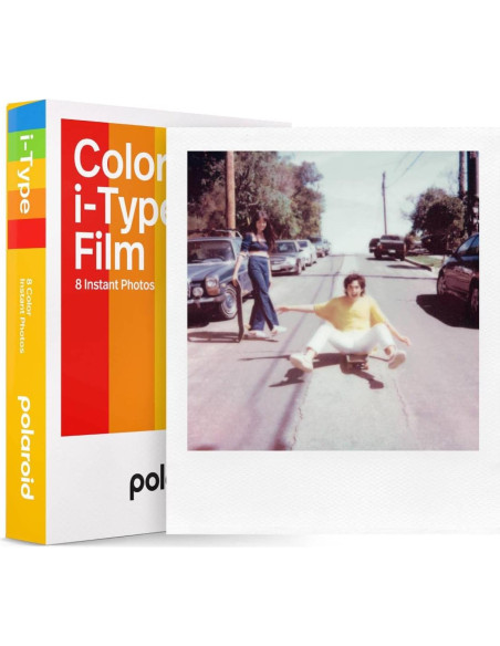 Película Instantánea Color i-Type Polaroid 8 Exposiciones + Álbum 5" Película Instantánea Color i-Type Polaroid 8 Exposiciones + Álbum 5"
