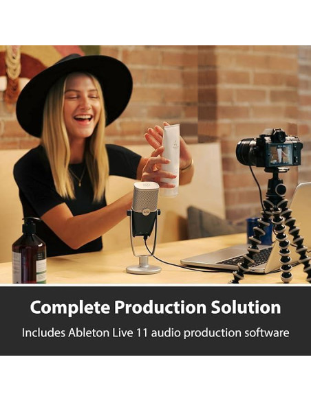 Micrófono USB-C AKG Pro Audio Ara, Doble Patrón, 24 bits/96 kHz Micrófono USB-C AKG Pro Audio Ara, Doble Patrón, 24 bits/96 kHz