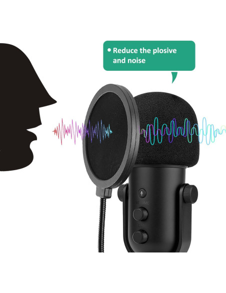 Filtro Pop y Pantalla de Espuma Razer Seiren V2 Pro - Profesional Filtro Pop y Pantalla de Espuma Razer Seiren V2 Pro - Profesional
