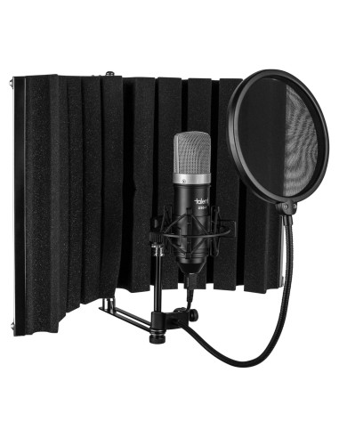 Micrófono USB Talent Be-A-Star con cabina y soporte antichoque