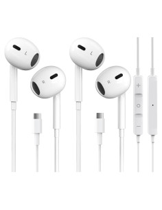 Auriculares USB C HiFi Estéreo Pcwfbzf TC-2025 - 2 Paquetes