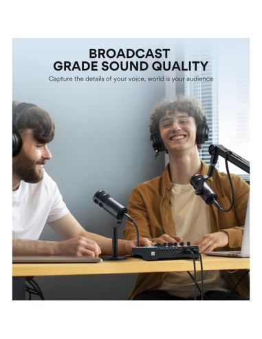 Micrófono Dinámico XLR MAONO PD100 para Podcast y Grabación