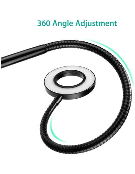 Luz de Anillo LED NexiGo 8.89 cm con Soporte para Móvil Luz de Anillo LED NexiGo 8.89 cm con Soporte para Móvil