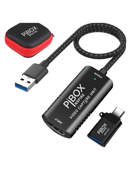 Tarjeta de Captura de Video PiBOX India HDMI a USB 3.0 1080P Tarjeta de Captura de Video PiBOX India HDMI a USB 3.0 1080P