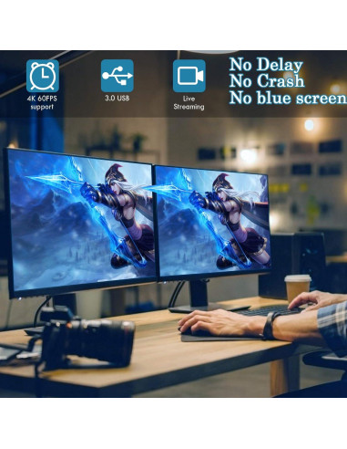 Tarjeta de Captura de Video Guermok 4K HDMI USB 3.0 1080P