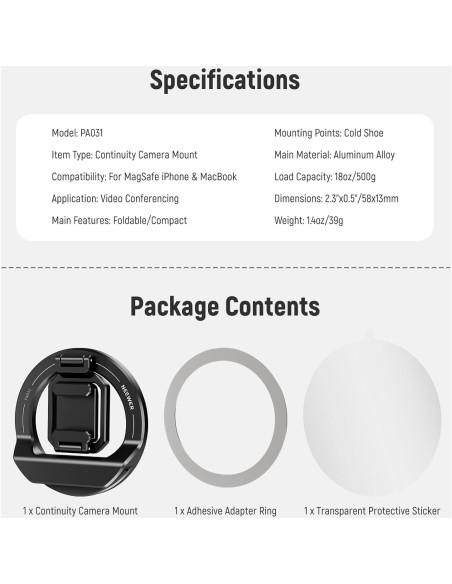 Soporte de Cámara Plegable NEEWER PA031 para iPhone y MacBook Soporte de Cámara Plegable NEEWER PA031 para iPhone y MacBook