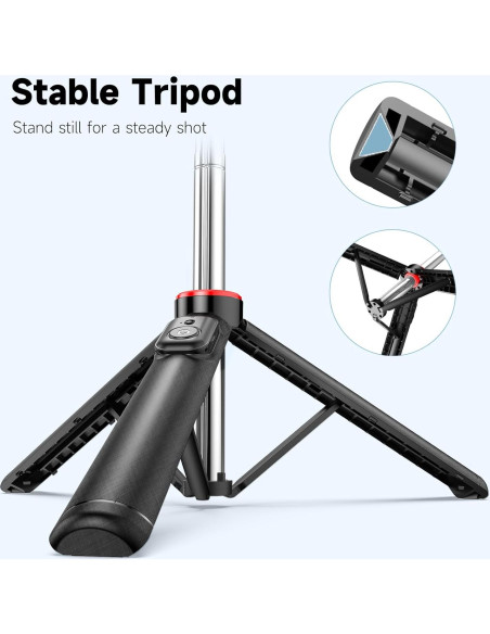 Trípode KAZTORY 132 cm para Teléfono y Selfie Stick Trípode KAZTORY 132 cm para Teléfono y Selfie Stick
