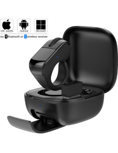 Ratón Anillo Bluetooth ByteWave D06 Pro con Touchpad Negro 2