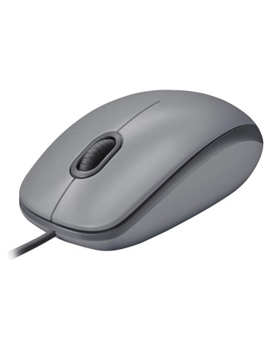 Ratón USB Logitech M110 Silencioso Ambidiestro - Gris