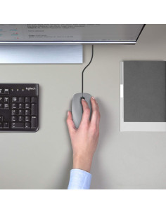 Ratón USB Logitech M110 Silencioso Ambidiestro - Gris 2