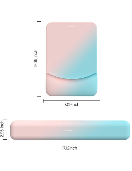 Soporte Reposamuñecas MOSISO Ergonomico Azul para Teclado y Ratón Soporte Reposamuñecas MOSISO Ergonomico Azul para Teclado y Ratón
