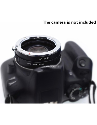 Adaptador AF a EOS AMOPOFO con vidrio óptico para Canon
