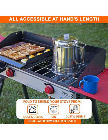 Estantes Laterales Plegables Camp Chef 14" - Juego de 2