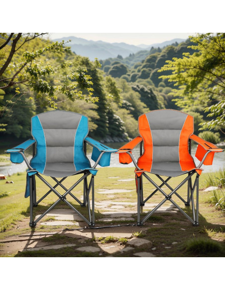Paquete de 2 Sillas de Camping Northroad Plegables 182 KG Paquete de 2 Sillas de Camping Northroad Plegables 182 KG