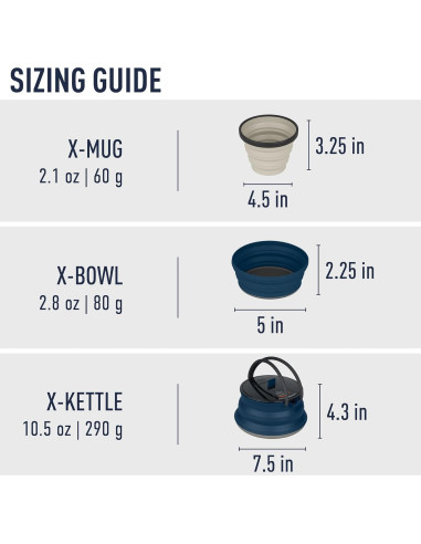 Set de Utensilios de Cocina Plegable 2 Personas Sea to Summit