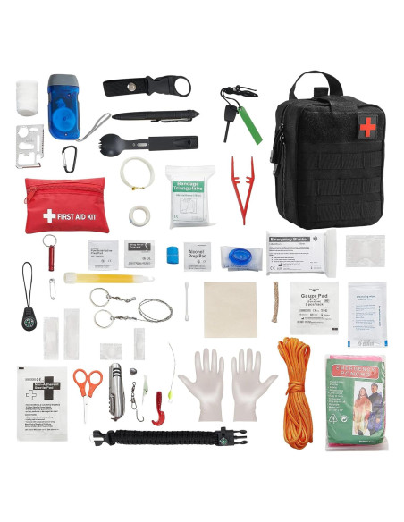 Kit de Primeros Auxilios VEVOR 250 Piezas Nylon 600D Kit de Primeros Auxilios VEVOR 250 Piezas Nylon 600D