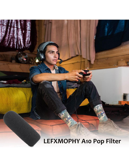 Filtro Pop de Espuma LEFXMOPHY A10 para Micrófonos de Juego - 3 Pack Filtro Pop de Espuma LEFXMOPHY A10 para Micrófonos de Juego - 3 Pack