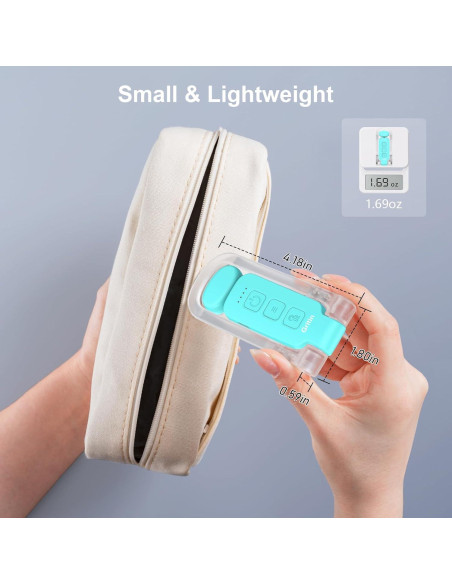 Luz de Libro Recargable Gritin Azul con 3 Colores y Brillo Ajustable Luz de Libro Recargable Gritin Azul con 3 Colores y Brillo Ajustable