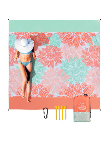 Manta de Playa WIWIGO Extra Grande Impermeable 200x210 cm