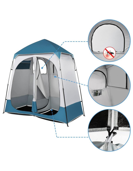 Tienda de Ducha Outvita OV Tent 0055 2 Habitaciones 2.29m Tienda de Ducha Outvita OV Tent 0055 2 Habitaciones 2.29m