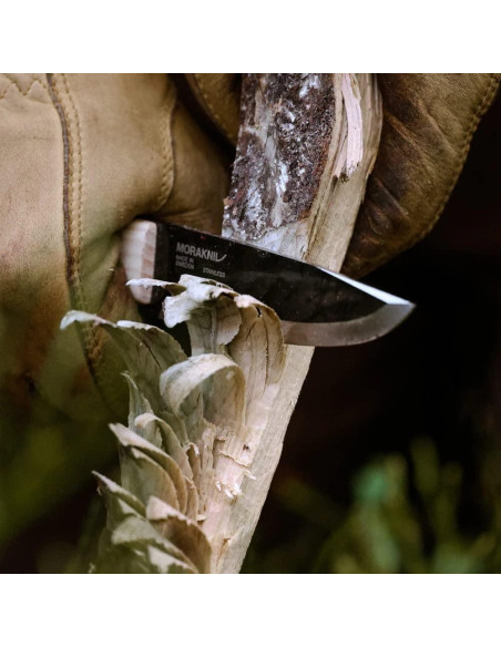 Cuchillo de Bushcraft Morakniv Wit BlackBlade Madera Fresno Cuchillo de Bushcraft Morakniv Wit BlackBlade Madera Fresno