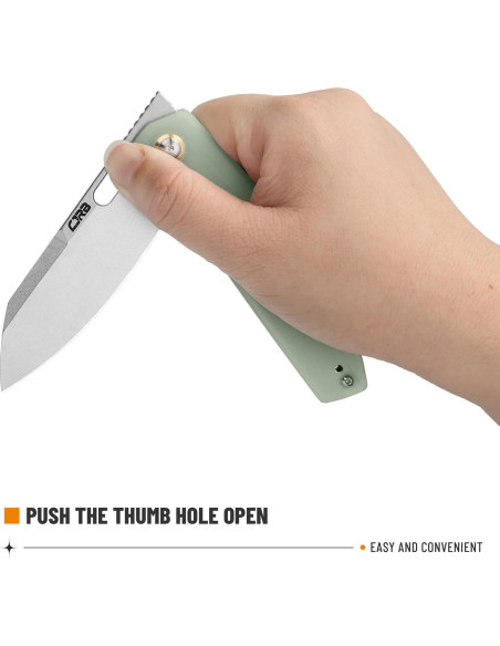 Cuchillo Plegable CJRB Ekko J1929 Hoja Acero AR-RPM9 Verde Cuchillo Plegable CJRB Ekko J1929 Hoja Acero AR-RPM9 Verde