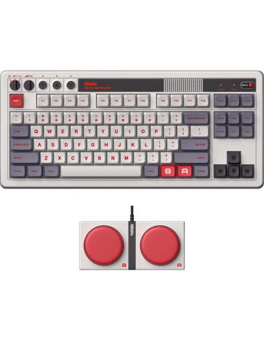Teclado Mecánico Retro 8Bitdo + Ratón Inalámbrico N30
