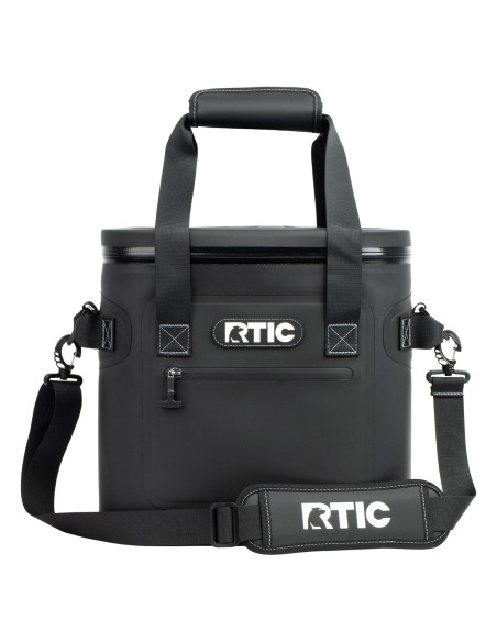 Cooler Blando RTIC 20 Latas Aislado Flotante Negro 25.4L Cooler Blando RTIC 20 Latas Aislado Flotante Negro 25.4L