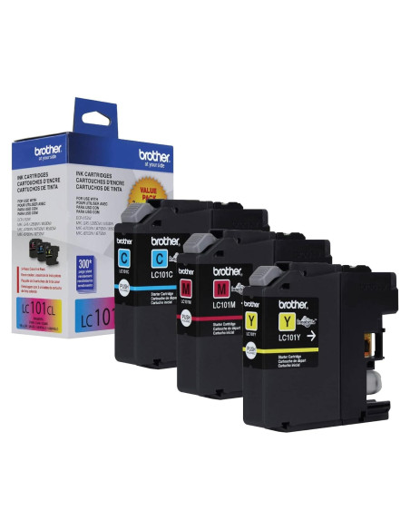 Cartuchos de tinta Brother LC1013PKS - Paquete de 3 colores Cartuchos de tinta Brother LC1013PKS - Paquete de 3 colores