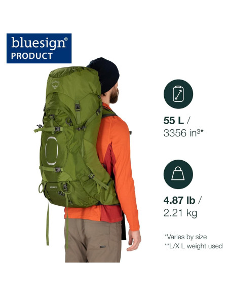 Mochila de Senderismo Osprey Aether 55L Hombre S/M Negra Mochila de Senderismo Osprey Aether 55L Hombre S/M Negra
