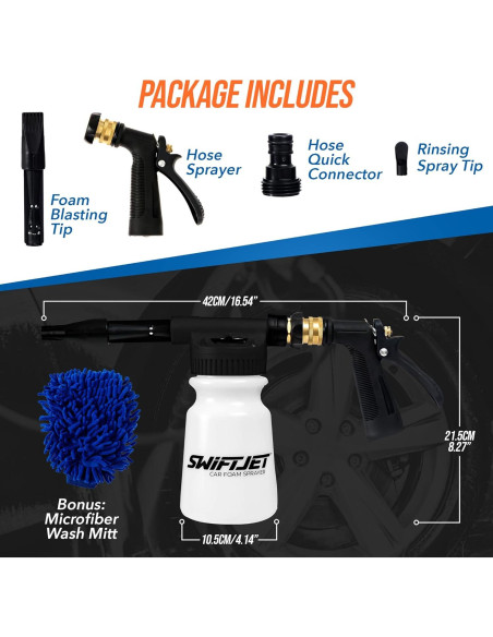 Pistola Pulverizadora de Espuma SwiftJet con Mitón - Ajustable Pistola Pulverizadora de Espuma SwiftJet con Mitón - Ajustable