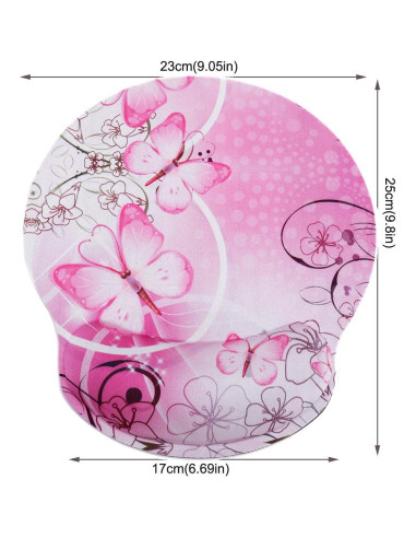 Almohadilla de Ratón Ergonómica RICHEN con Soporte Rosa
