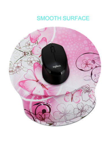 Almohadilla de Ratón Ergonómica RICHEN con Soporte Rosa
